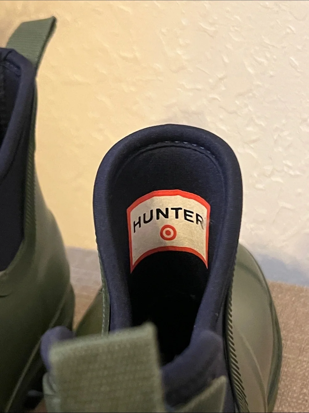 Hunter x Target Olive Green Neoprene Chelsea Ankle Rain  display picture 3